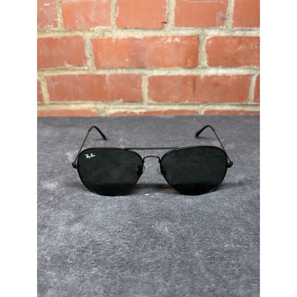Ray-Ban AVIATOR Black Large Dark Lens Sunglasses Designer RB3026 62 14 135 - Picture 2 of 8